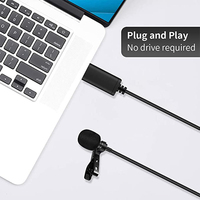 2 متر USB التلبيب ميكروفون كليب على للكمبيوتر ، كمبيوتر محمول ، تدفق ، تسجيل ، استوديو ، يوتيوب ، ألعاب الفيديو - الصورة 3